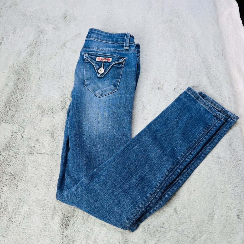 Hudson Jeans Girls 12 Straight Leg Pockets Medium Wash‎ Denim Pants